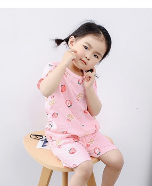 Bộ cộc cotton lỗ thoáng khí 2-7Y (mẫu 1-4)