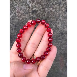 VÒNG TAY HỔ PHÁCH ĐỎ HẠT 10LY