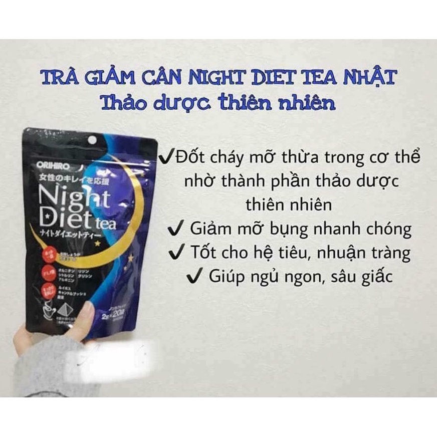 Trà giảm cân ban đêm Night Diet Tea Orihiro Nhật Bản [4.2024]