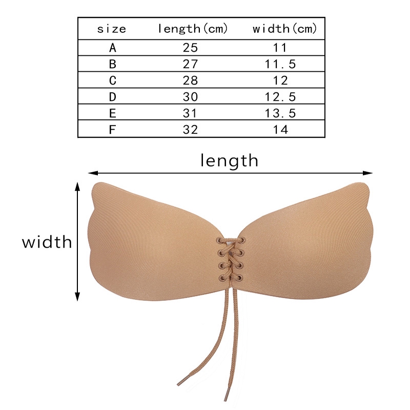 Áo ngực dán không dây nâng ngực tàng hình chất liệu silicone