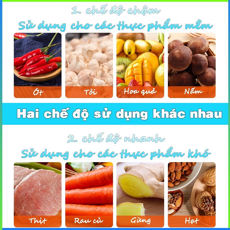 Máy xay thịt đa năng CHIGO bảo hành chính hãng 12 tháng, máy xay đa năng nhà bếp công suất 300W - khoẻ - tiện dụng 2021