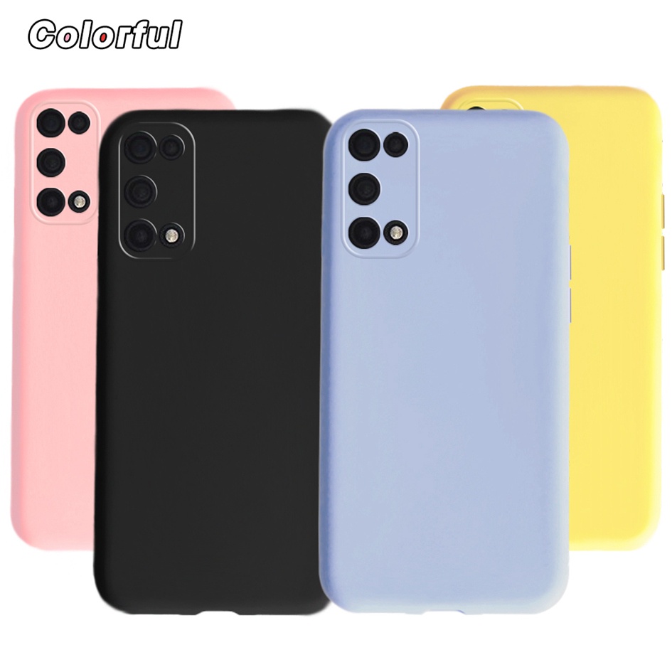 OPPO Ốp Điện Thoại Mềm Chống Sốc Màu Kẹo Cho Realme V5 Q2 Realme7 5G K7X Realme Narzo30 Pro 5G Realme 7 5G RMX2111