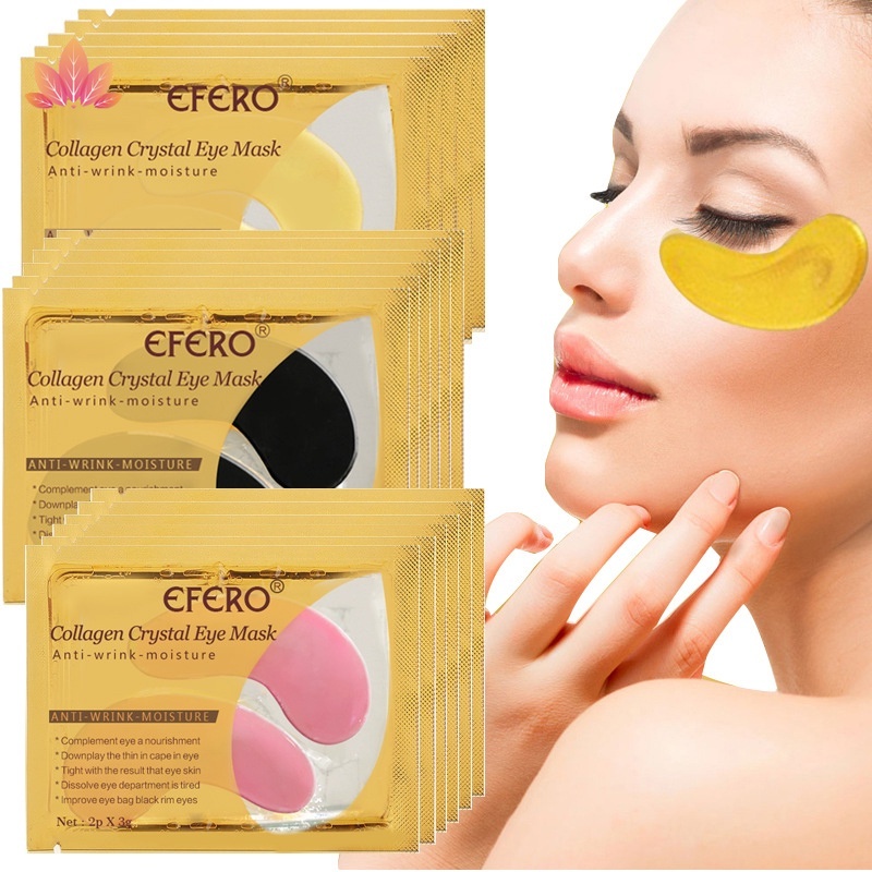 1 Cặp 2 Mặt Nạ Mắt Collagen Pha Lê Chống Nếp Nhăn Loại Bỏ Quầng Thâm Dưỡng Ẩm JP5