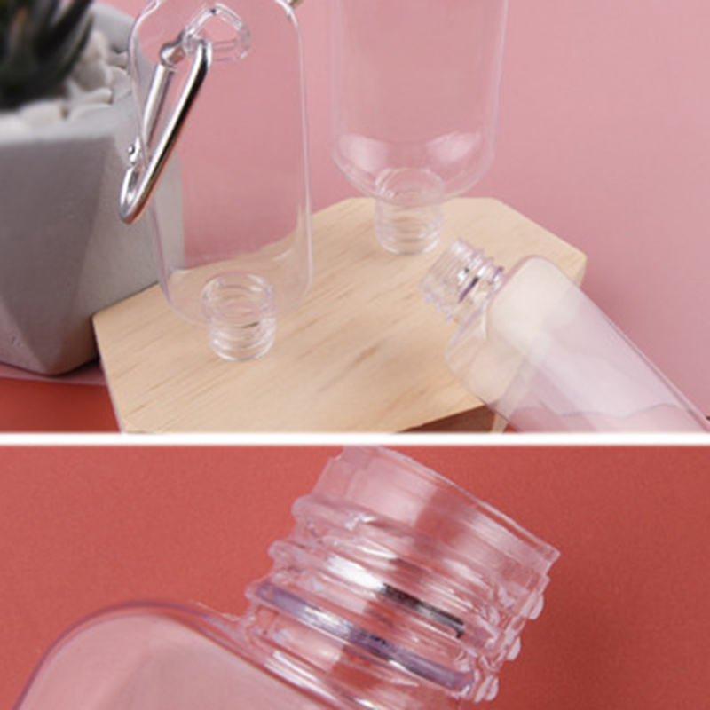 Chai đựng nước rửa tay cồn xịt mini tái sử dụng được 30ml 50ml có móc khóa mang theo dành cho du lịch