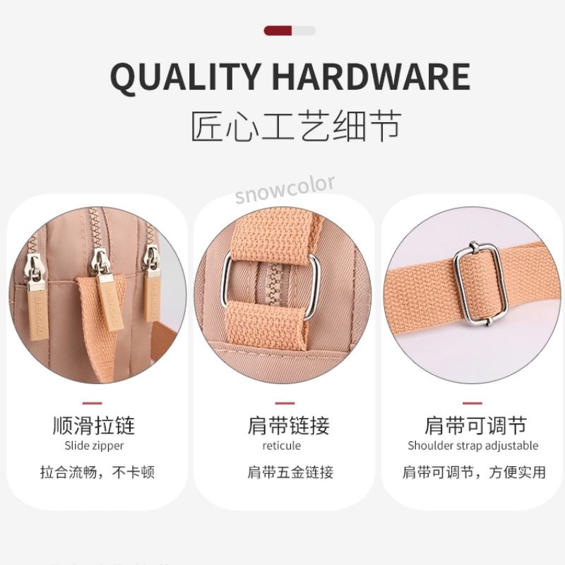 Beg Silang Perempuan Beg Tangan Wanita Murah Cantik Túi Xách Đeo Chéo Canvas Chống Thấm Nước Phong Cách Hàn Quốc Cho Nữ