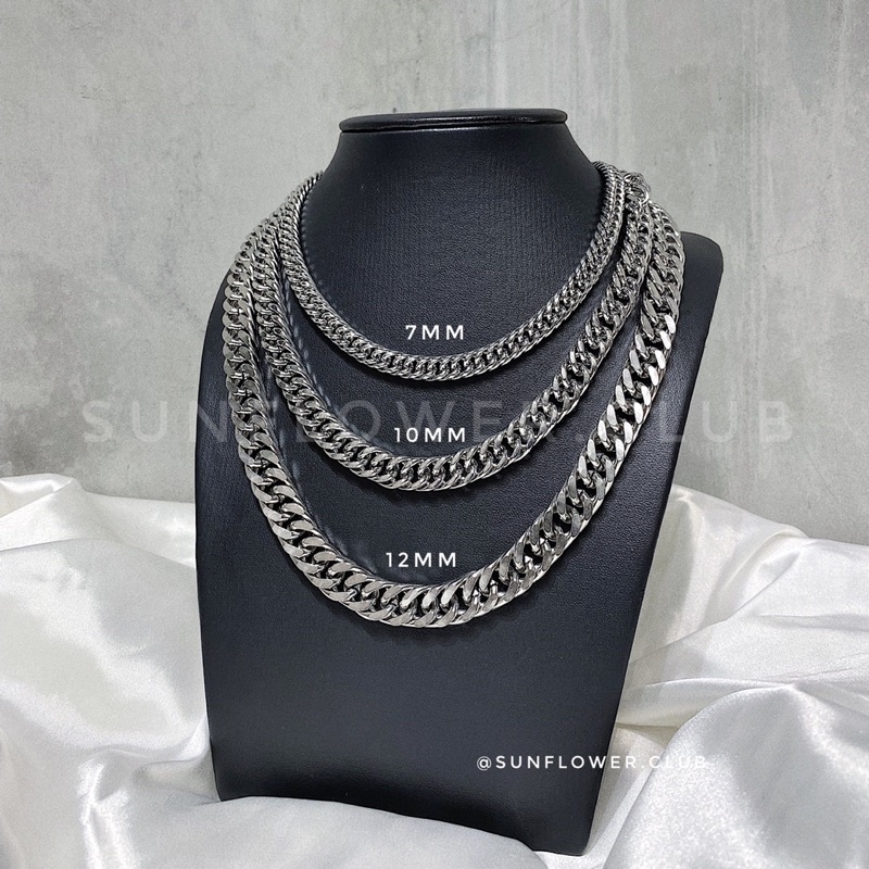 DÂY CHUYỀN XÍCH KÉP DÀY THÉP TITAN KHÔNG GỈ