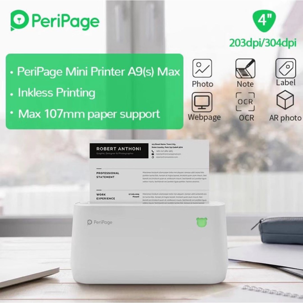 ❤ Dễ thương - Chính hãng Peripage ❤ Máy in nhiệt mini bluetooth A9, A9s, A9 pro, A9 max, A9s max ❤ peripage a6 a6s | BigBuy360 - bigbuy360.vn