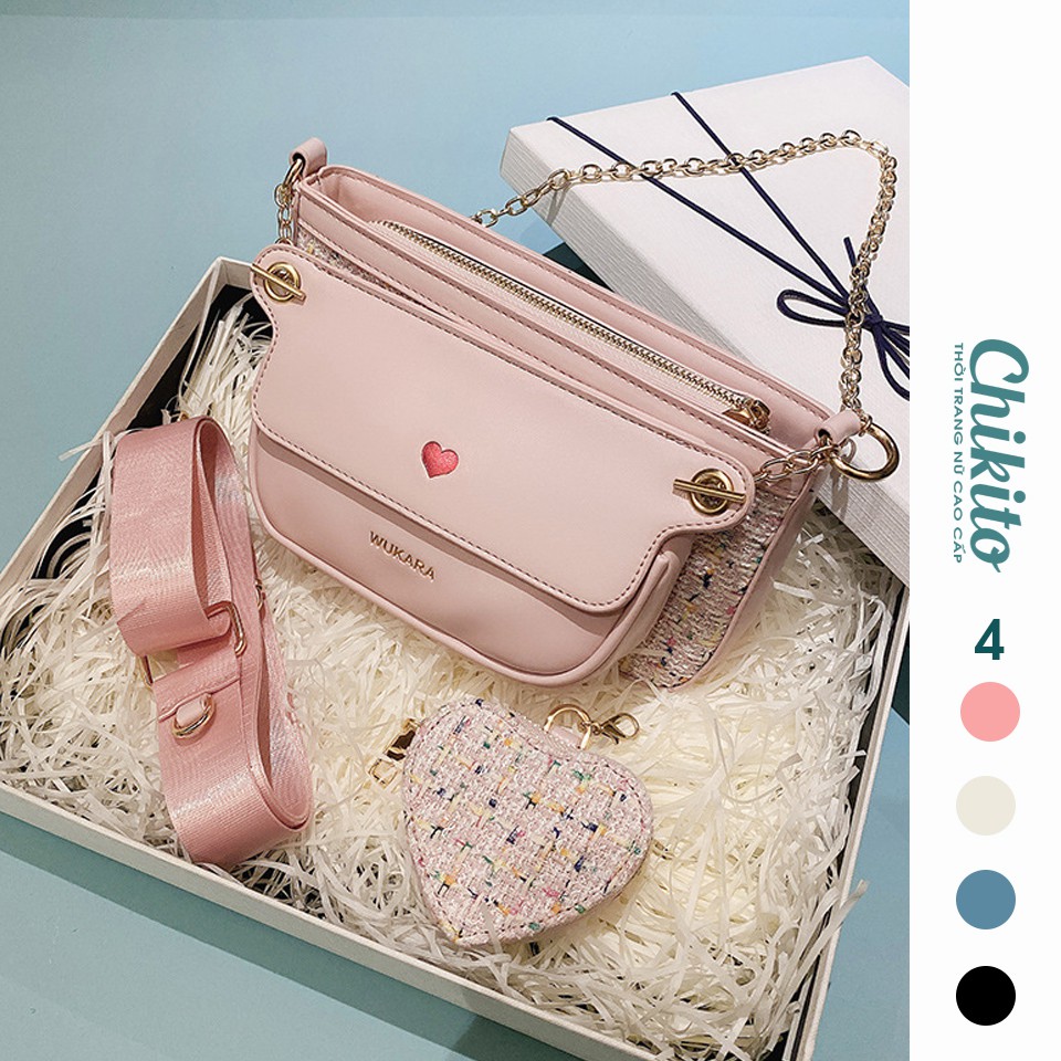 CHIKITO | ⚡ ẢNH THẬT - LOẠI 1 Set Túi Xách 3 Món Siêu Hot - TÚI XÁCH NỮ ĐEO CHÉO KIỂU PED RO