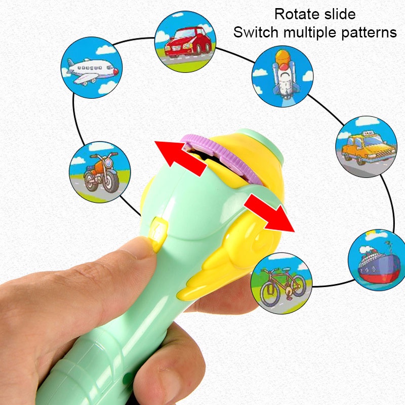 Đồ chơi đèn chiếu hình trái cây/ động vật ZHAN QI TOYS giáo dục sớm cho bé