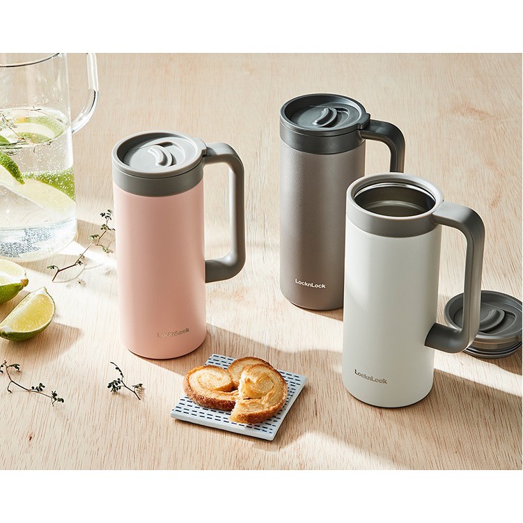 Ly Giữ Nhiệt Lock&Lock Có Tay Cầm Table Mug LHC4247 (473ml) - Hàng Chính Hãng, Đóng Mở Nắp Bằng Một Tay - JoyMall | BigBuy360 - bigbuy360.vn