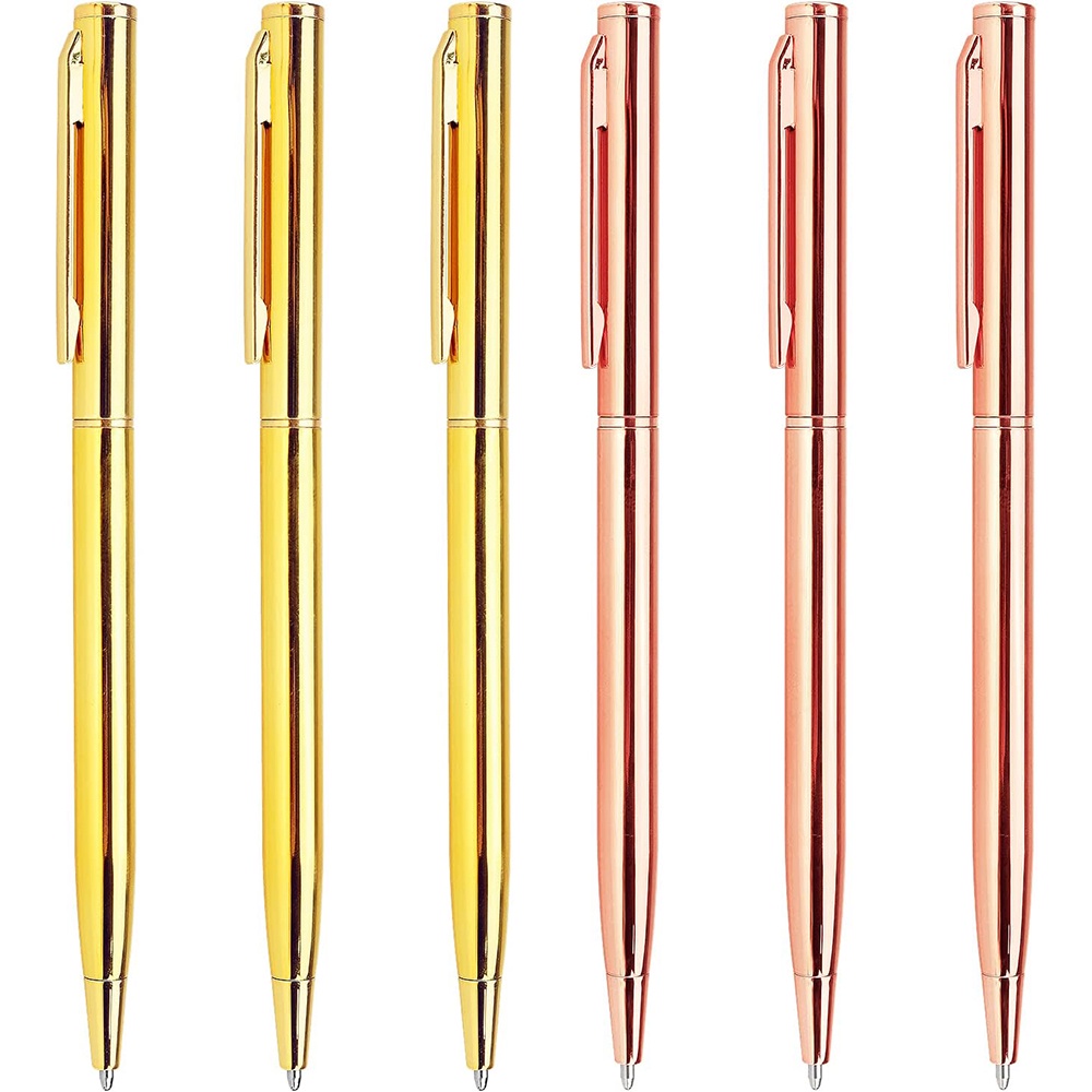 Set 3 Bút Bi Mực Đen Ngòi Vừa 1.0Mm Cho Học Sinh / Văn Phòng / Tiệc Cưới