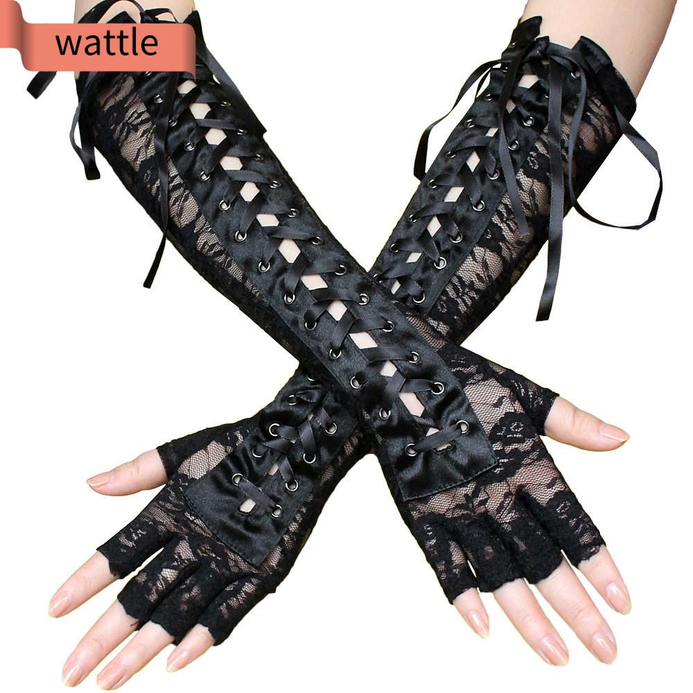 Đôi Găng Tay Ren Hở Ngón Dùng Để Hóa Trang Trong Lễ Halloween