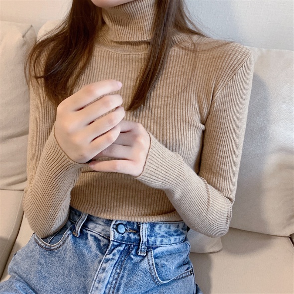 Áo Len Nữ Cổ Lọ Lông Cừu Hàng Quảng Châu Cao Cấp AL01 | BigBuy360 - bigbuy360.vn