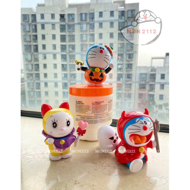 COMBO BỘ 3 MÔ HÌNH HALLOWEEN SIZE 8CM DORAEMON DOREMON