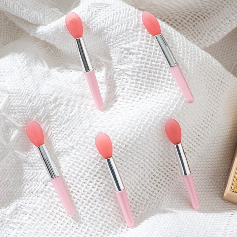 Set 10 Cọ Tô Son Môi Chất Liệu Silicone Tiện Dụng