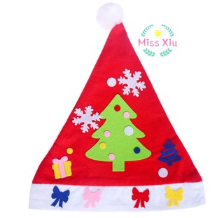 Nón noel tự trang trí
