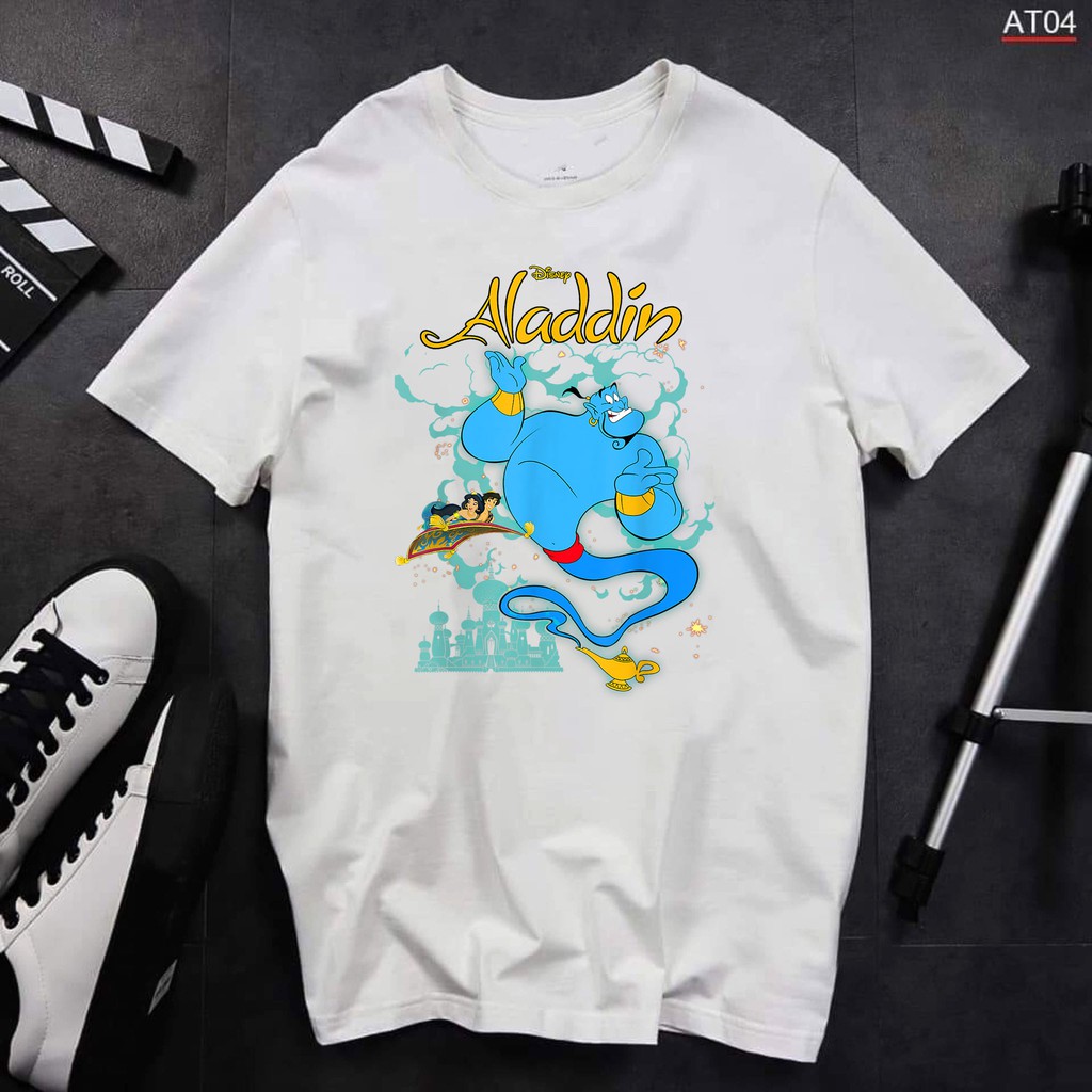 ÁO THUN TAY LỠ UNISEX ALADDIN VÀ CÂY ĐÈN THẦN IN HÌNH CỰC NGẦU GIÁ RẺ CỰC SHOCK CÓ SIZE TRẺ EM - 110