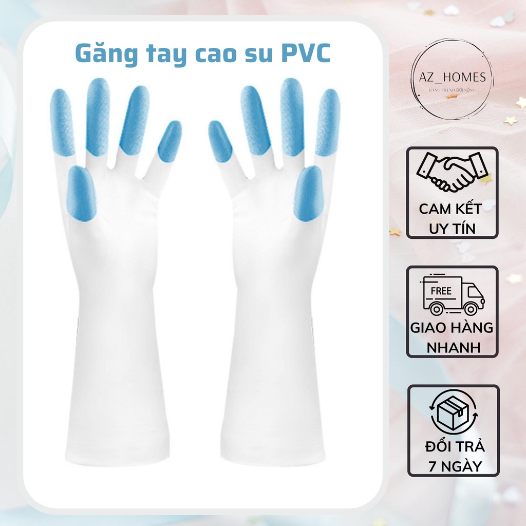 Găng Tay Cao Su Cao Cấp, Siêu Dai, Siêu Bền, Rửa Bát, Rửa Chén, Không Mùi Hôi