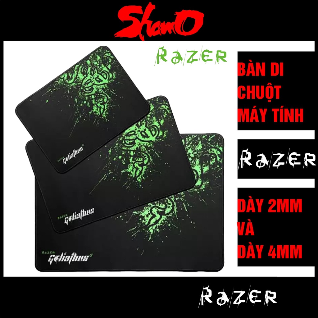 Bàn di chuột máy tính Razer cao cấp (kích thước 30cmx25cm và 25cmx20cm)