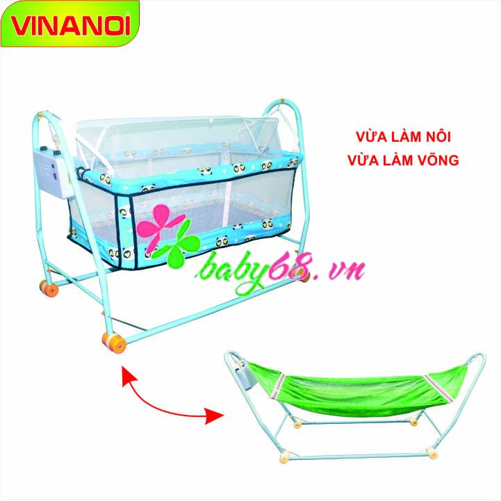 Nôi Võng tự động cho bé 2 trong 1 Vinanoi - NV20X