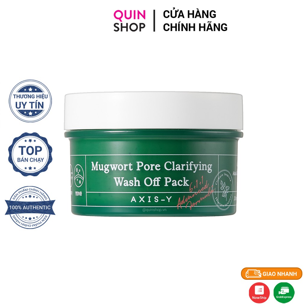 Mặt Nạ Rửa AXIS-Y Mugwort Pore Clarifying Wash Off Pack