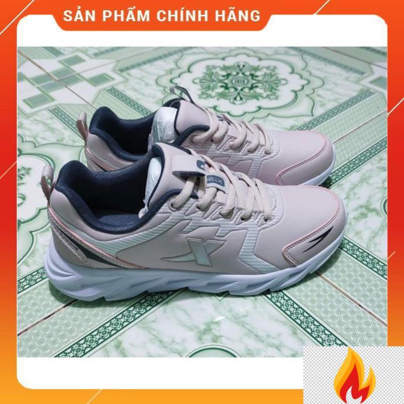 Giày chạy bộ XTEP nữ màu hồng phấn , siêu nhẹ , êm chân , giá rẻ cực đẹp -KJ*&