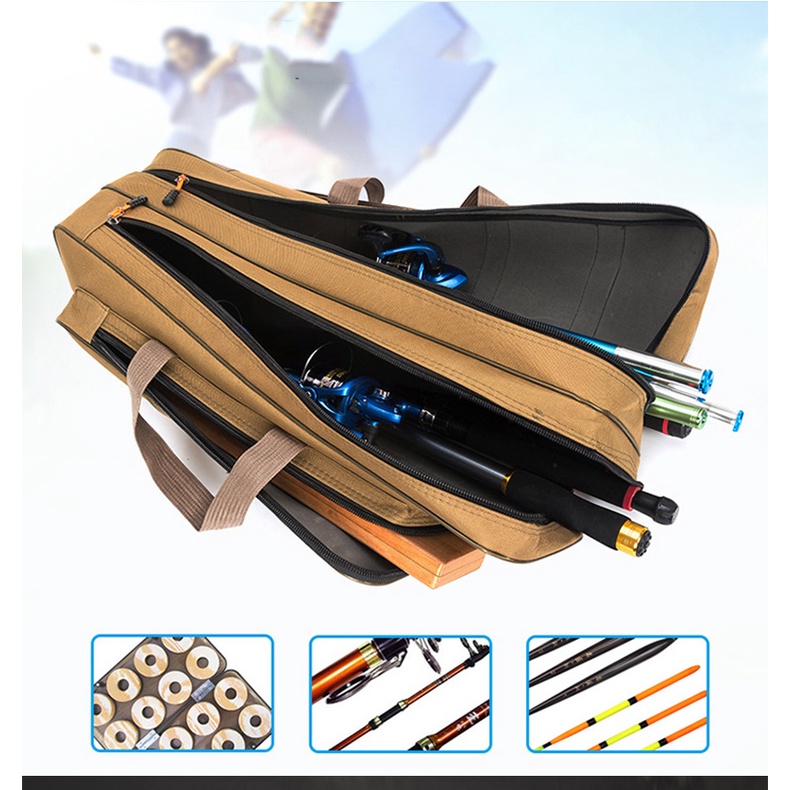 Túi Đựng Cần Câu Cá Hai Lớp Chống Thấm Nước 40-80CM 1200D