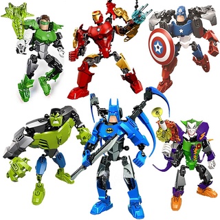 Vingadores Superhero Building Blocks Brinquedos DIY Montado Anime Caráter Tijolos Brinquedo Educativo Das Crianças