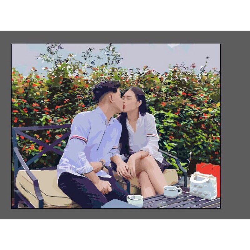 Feedback tranh số hoá theo yêu cầu size 30x40