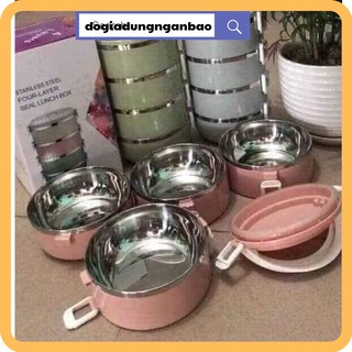 Hộp đựng cơm cặp lồng cơm giữ nhiệt lúa mạch ruột inox chất lượng số 1