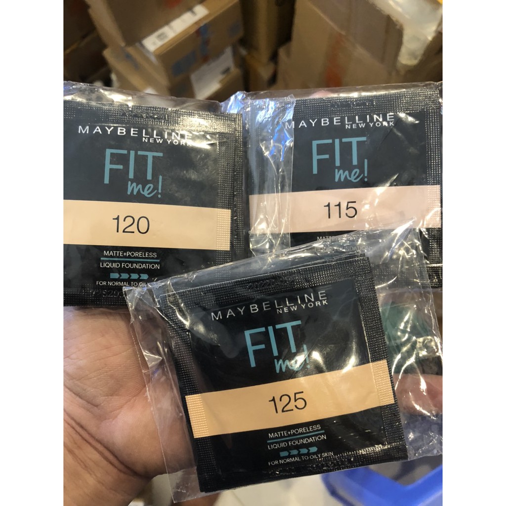 Mẫu thử Kem Nền Mịn Nhẹ Kiềm Dầu Fit Me Maybelline New York Matte Foundation 1.5ml | BigBuy360 - bigbuy360.vn