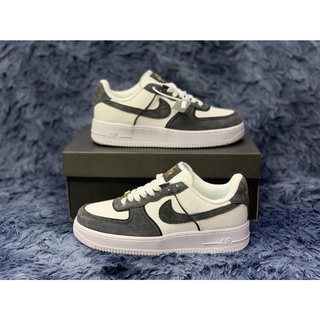 Giày Af1 off white xám lông chuột nam nữ bản cao cấp full box + bill