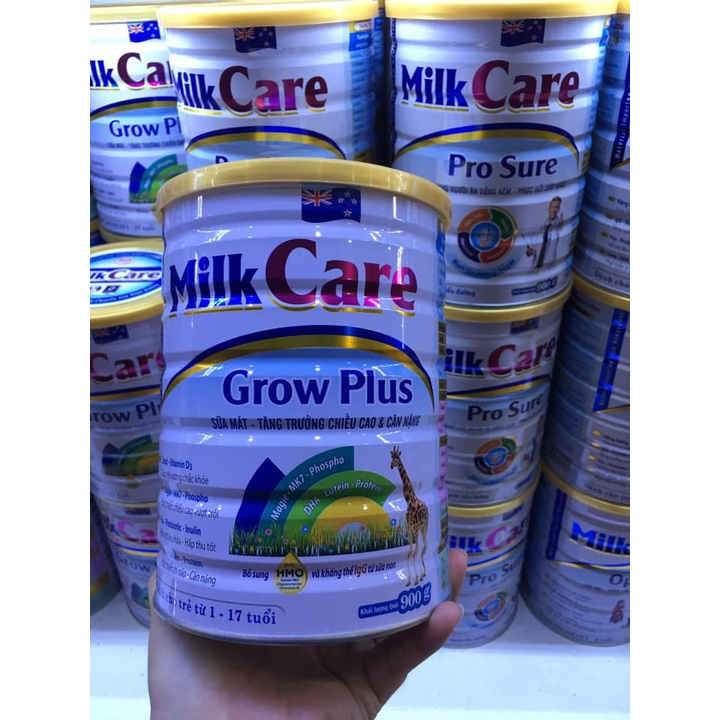 Sữa tăng trưởng chiều cao và cân nặng Grow Plus Milkcare lon 900g