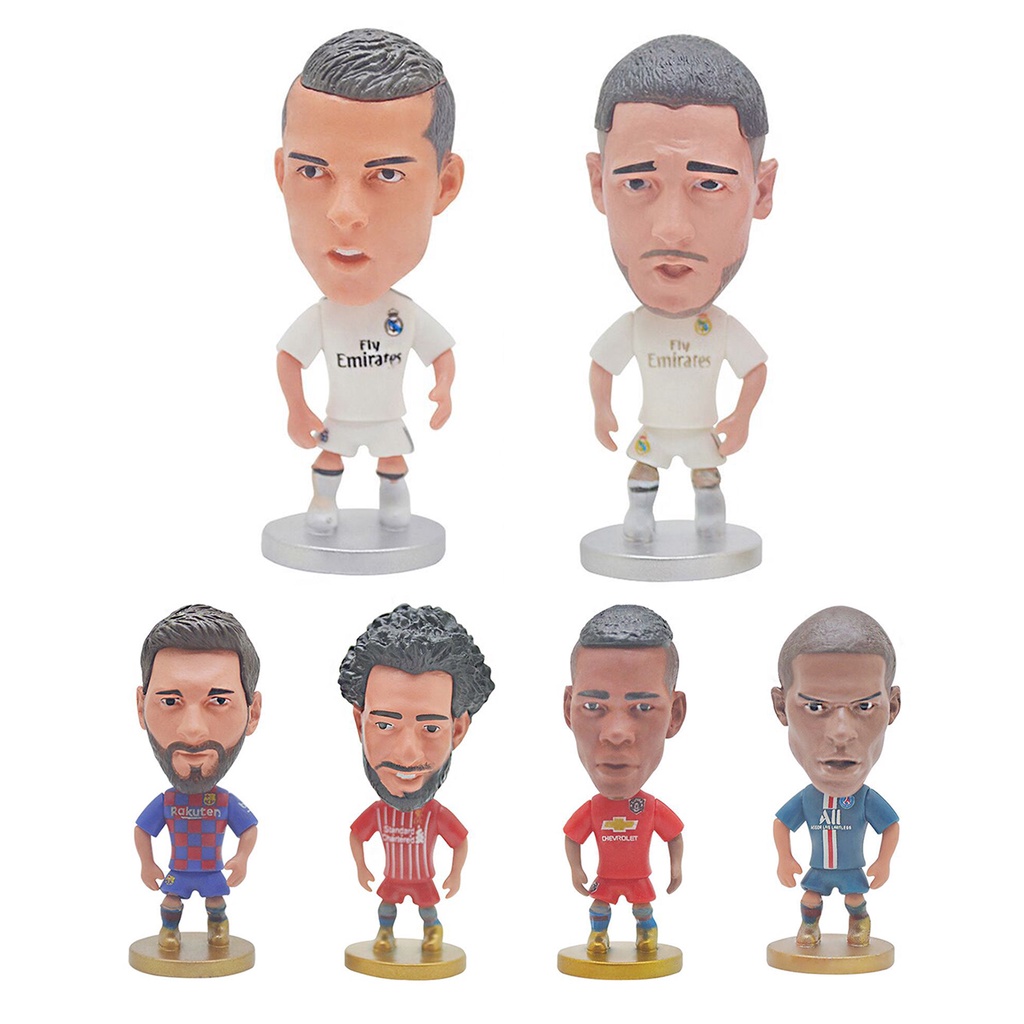 Mô hình đồ chơi nhân vật hoạt hình Ronaldo Messi Salah