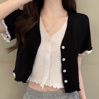[VIDEO UNBOX] ÁO CROPTOP LEN LAYER LIỀN (sẵn)
