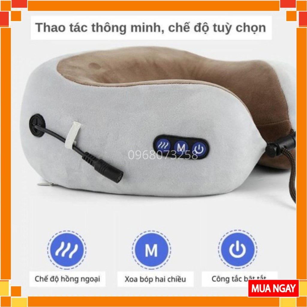 Gối Massage Cổ Vai Gáy Đa Năng - Gối Massage Chữ U – Hỗ Trợ Mát Xa Vùng Cổ, Sức Khỏe Hiệu Quả