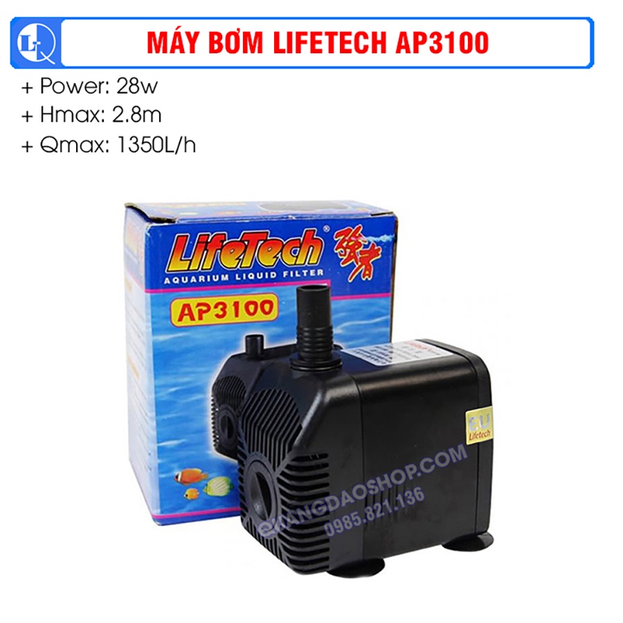 Máy bơm AP3100 | Bơm hồ cá, thác nước non bộ, thủy canh