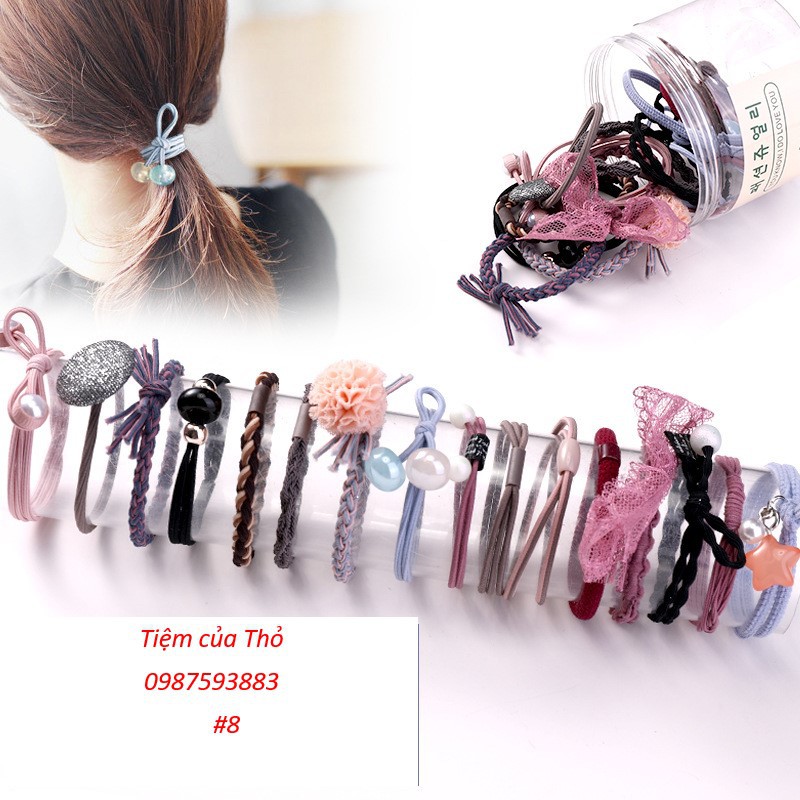 Set chun buộc tóc kiểu Hàn Quốc (PK13)