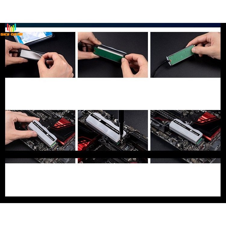 Tản nhiệt SSD M2 2280 Jonsbo Color | BigBuy360 - bigbuy360.vn