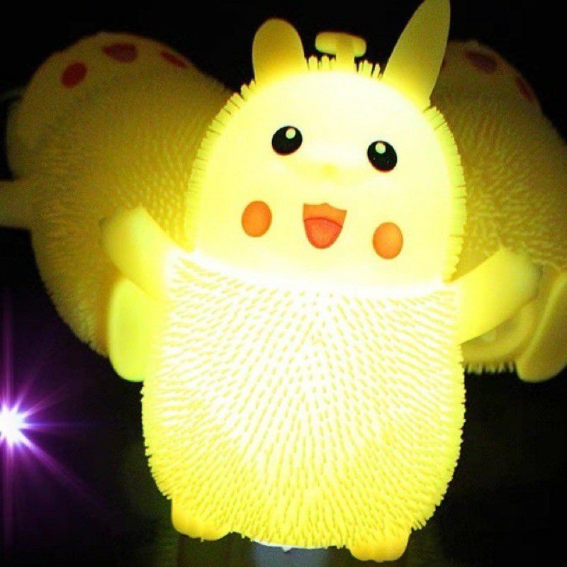 ĐỒ CHƠI PIKACHU BÓNG DẺO PHÁT SÁNG giảm căng thẳng (23cm)