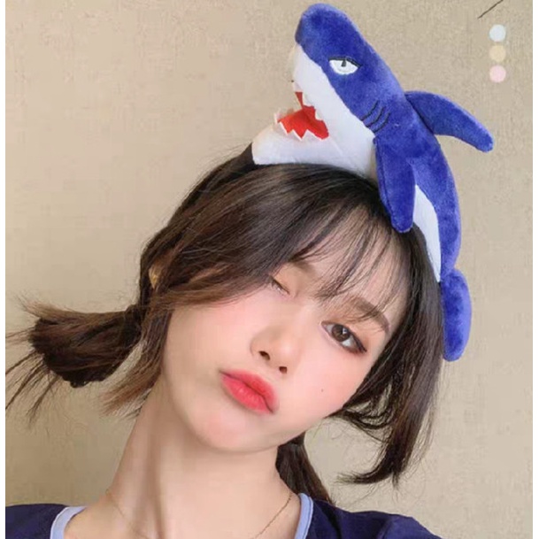 CÀI TÓC CÁ MẬP XANH DƯƠNG DỄ THƯƠNG CÁ TÍNH CHO NỮ