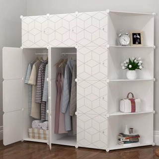 [ẢNH THẬT] TỦ NHỰA QUẦN ÁO 12 Ô & 4 KỆ GÓC LẮP GHÉP ĐỂ ĐỰNG TREO QUẦN ÁO SIZE TO SÂU 47cm