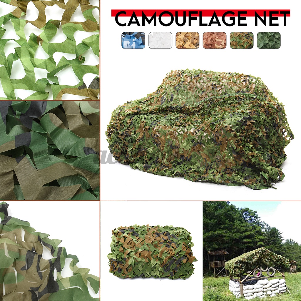 Lưới Chống Nắng Họa Tiết Rằn Ri Quân Đội Gọn Nhẹ Bền Bỉ Dùng Trang Trí Sân Vườn/Làm Đạo Cụ Chụp Ảnh