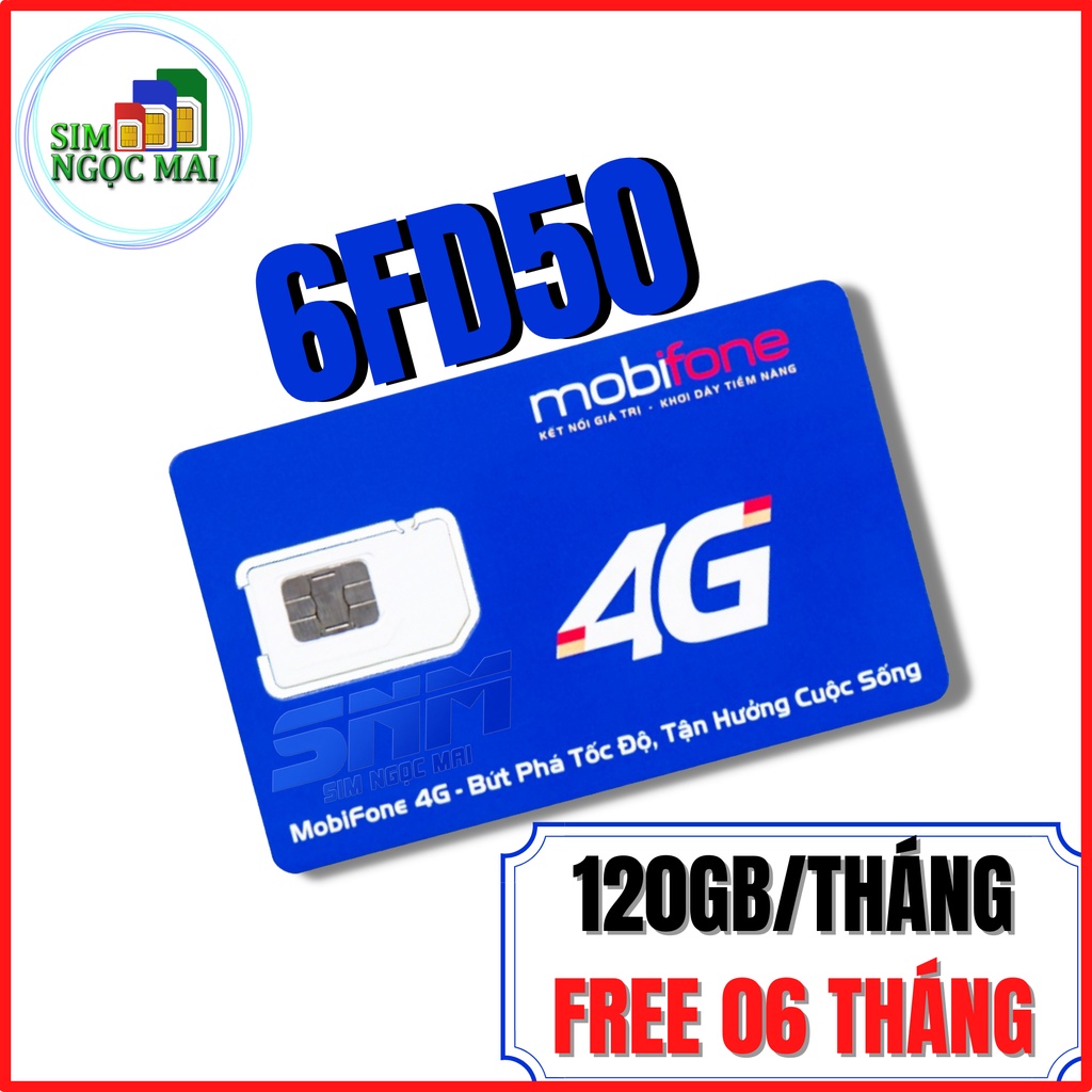 SIM 4G MOBIFONE TRỌN GÓI 1 NĂM MDT250A - FD50 - 5GB/NGÀY - DATA TỐC ĐỘ CAO - SIM NGỌC MAI