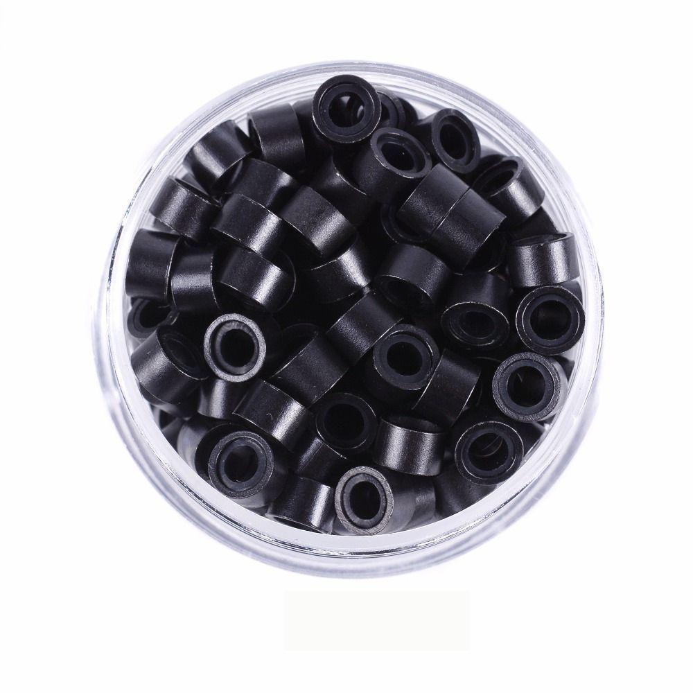 Vòng Silicone Nối Tóc Nối Dạng Hạt Phối Lông Vũ Độc Đáo