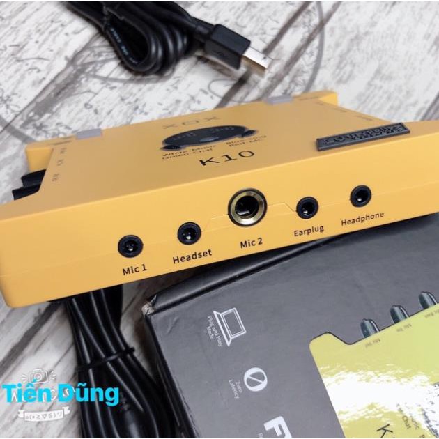 Bộ mic thu âm BM900 Sound Card XOX K10 2020 phiên bản tiếng anh chân màng- combo live stream đầy đủ đã có dây live strea