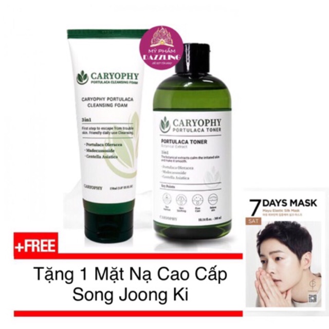 [Chính Hãng] Combo Toner + Sữa Rửa Mặt CARYOPHY
