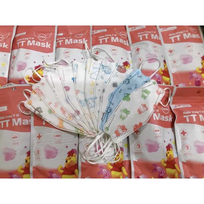 Túi 10 Khẩu trang 4D mask KF94 trẻ em