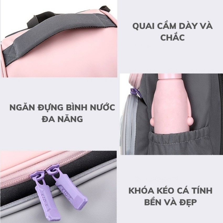 [BALO CHỐNG GÙ LOẠI 1 ] Balo trẻ em OUDELE túi sách cho bé cặp đi học đồ dùng học tập hỗ trợ cho trẻ