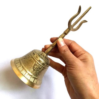 Chuông tam thanh bằng đồng cao 20cm